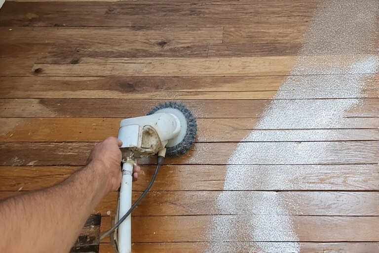 ponage parquet ancien avant vitrification